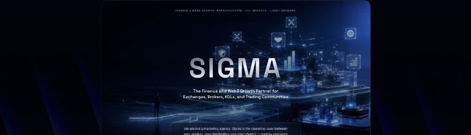 SIGMAA.PRO homepage — finance and Web3 growth infrastructure hero